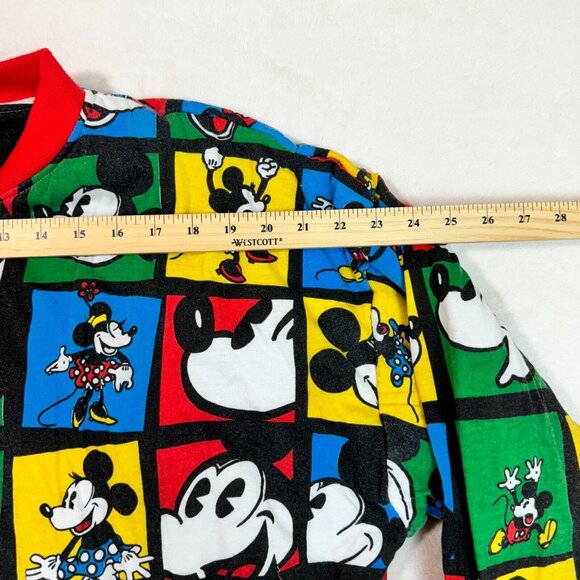Vintage 80's Disney Mickey Mouse Unisex M 22X26 Reversible Cotton Bomber Jacket - Picture 7 of 16